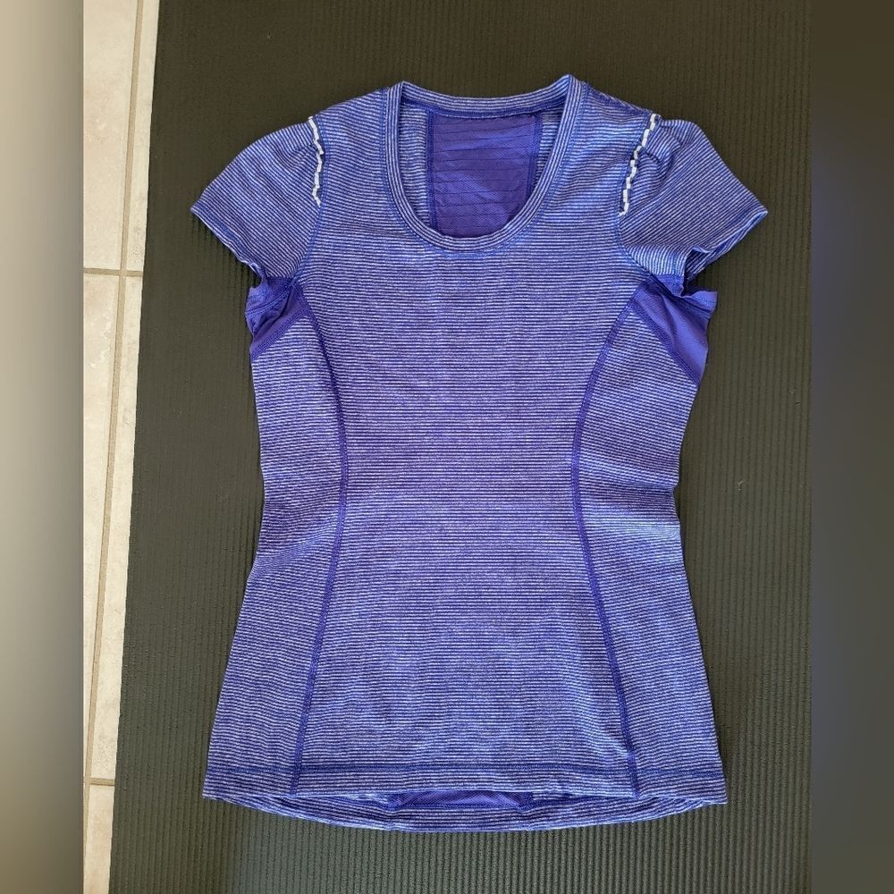 Striped Purple Athletic Top